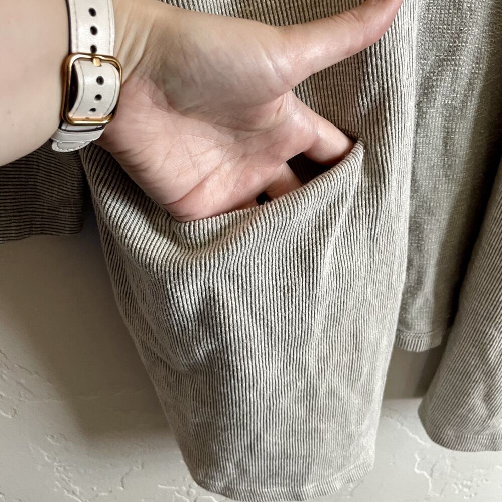 Anthropologie Donni One Size Cardigan - Gray Long Sleeve Pockets Casual Cozy - Picture 4 of 7